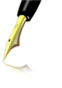 Pen With Reflection Clip Art